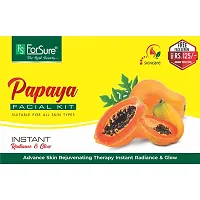 ForSure? Papaya Facial Kit 5 in 1 Skin Care Set with Deep Cleanser, Exfoliating Scrub, Nourishing Gel, Whitening Cream, Mask Pack And FREE Face Serum for Anti Aging Skin Care Kit For Women(80gm)-thumb3