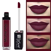 ForSure Matte Me Liquid Lipstick Non - Transferable Combo (Royal Maroon , Ruby Red, Pack of 2)-thumb2