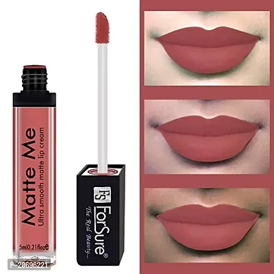 ForSure Matte Me Liquid Lipstick Non - Transferable Combo (Rust Brown , Ruby Red , Nude, Pack Of 3)-thumb2