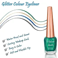 ForSure? Absolute Shine Liquid Glitter Eyeliner, Intense Color, Long Lasting, Glossy Texture Combo of 4 (7 ml each) (Pack of 4, Golden, Royal Blue, Glitter Brown, Glitter Green)-thumb4