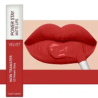 ForSure? Liquid Matte Lipstick Waterproof - Power Stay Lipstick combo (Upto 12 Hrs Stay) (Bright Red, Cherry Maroon, Pink Blush)-thumb1