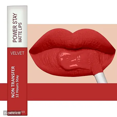 ForSure? Liquid Matte Lipstick Waterproof - Power Stay Lipstick combo (Upto 12 Hrs Stay) (Bright Red, Cherry Maroon, Pink Blush)-thumb2