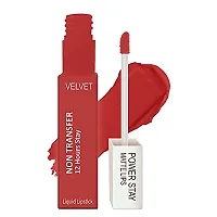 ForSurereg; Liquid Matte Lipstick Waterproof - Power Stay Lipstick combo (Upto 12 Hrs Stay) (Pink Blush, Bright Red)-thumb4