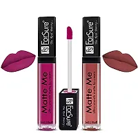 ForSure Matte Me Liquid Lipstick Non - Transferable Combo (Rich pink , Royal Maroon ,Magenta , Nude, Pack of 4)-thumb1