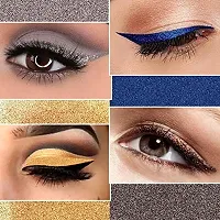 ForSurereg; Absolute Shine Liquid Glitter Eyeliner, Intense Color, Long Lasting, Glossy Texture Combo of 4 (7 ml each) (Pack of 4, Golden, Royal Blue, Glitter Brown, Glitter Grey)-thumb1