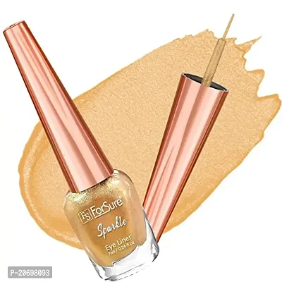 ForSurereg; Absolute Shine Liquid Glitter Eyeliner, Intense Color, Long Lasting, Glossy Texture (7 ml each) (Golden)-thumb0