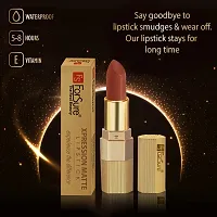 ForSure? Xpression Long Lasting Matte Finish Lipsicks set of 2 Different Colors Lipstick for Women Suitable All Indian Tones 3.5gm Each (Brown Nude-Magenta)-thumb4