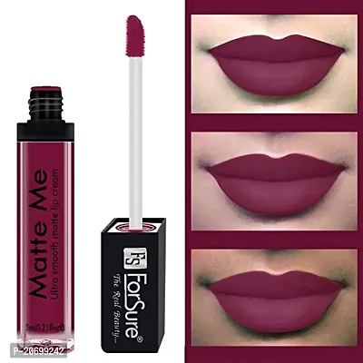 ForSure Matte Me Liquid Lipstick Non - Transferable Combo (Royal Maroon , Ruby Red, Pack of 2)-thumb4