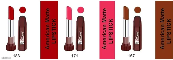 FORSURE American Matte Lipstick Multi color Combo (Set Of 6 pcs)-thumb3