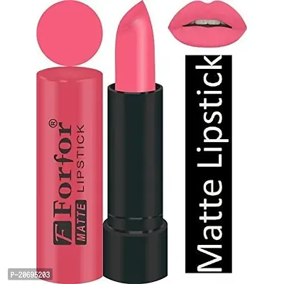 Forfor Combo of 5 Stylish Matte Lipstick (Orange, Hot Coffee, Magenta, Hot Pink, Light Coffee)-thumb5