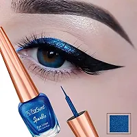 ForSurereg; Absolute Shine Liquid Glitter Eyeliner  Kajal Combo Intense Color, Long Lasting, Glossy Texture Smudge Proof (Royal Blue  Black)-thumb3
