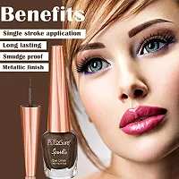 ForSurereg; Absolute Shine Liquid Glitter Eyeliner, Intense Color, Long Lasting, Glossy Texture (7 ml each) (Glitter Brown)-thumb1