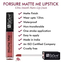 ForSure Matte Me Liquid Lipstick Non - Transferable Combo (Nude, Matte Red, Pack of 2)-thumb4