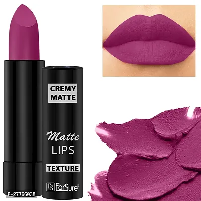 ForSure Cremy Matte Long Lasting Enriched With Vitamin E Lipstick- 3.5gm, magenta