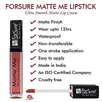 ForSure Matte Me Liquid Lipstick Non - Transferable Combo (Rust Brown , Nude, Pack of 2)-thumb4