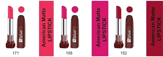 FORSURE American Matte Lipstick Multi color Combo (Set Of 6 pcs)-thumb2