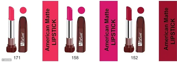 FORSURE American Matte Lipstick Multi color Combo (Set Of 6 pcs)-thumb3