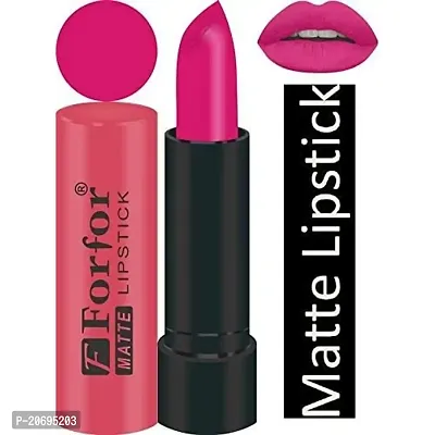 Forfor Combo of 5 Stylish Matte Lipstick (Orange, Hot Coffee, Magenta, Hot Pink, Light Coffee)-thumb4