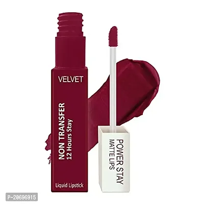 ForSurereg; Power Stay Velvet Matte Lipstick - Liquid (Upto 12 Hrs Stay) (POWER MAROON-09)