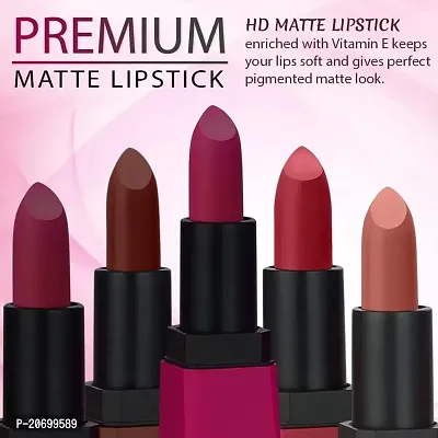 ForSure? HD Matte Lipstick Long hours Stay Smooth Matte Texture 3.5gm (Adorable Nude)-thumb4