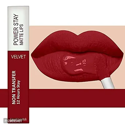 ForSurereg; Liquid Matte Lipstick Waterproof - Power Stay Lipstick combo (Upto 12 Hrs Stay) (Deep Brown, Mauve Matte, Deep Red)-thumb2