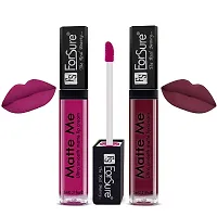 ForSure Matte Me Liquid Lipstick Non - Transferable Combo (Rich Pink , Royal Maroon ,Magenta ,Ruby Red, Pack of 4)-thumb2