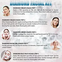 ForSurereg; Diamond Facial Kit 5-Pieces Skin Care Set with Deep Cleanser, Exfoliating Scrub, Nourishing Gel, Whitening Cream, Mask Pack And FREE Face Serum for Anti Aging Skin Care Kit For Women(80gm)-thumb4