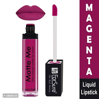 ForSure Matte Me Liquid Lipstick Non - Transferable Combo (Royal Maroon, Magenta, Pack of 2)-thumb5