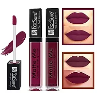 ForSure Matte Me Liquid Lipstick Non - Transferable Combo (Royal Maroon , Ruby Red, Pack of 2)-thumb1