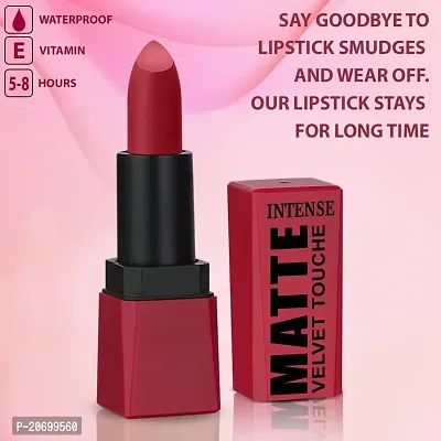 ForSure? HD Matte Lipstick Long hours Stay Smooth Matte Texture 3.5gm (Red Velvet)-thumb5