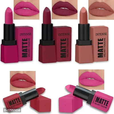 Hd Matte Lipstick Long Hours Stay Smooth Matte Texture 3.5Gm Each Combo Of 5