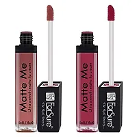 ForSure Matte Me Liquid Lipstick Non - Transferable Combo (Rust Brown , Ruby Red , Nude , Rich Pink, Pack of 4)-thumb2