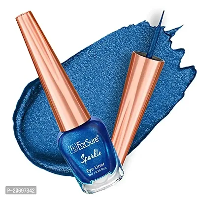 ForSurereg; Absolute Shine Liquid Glitter Eyeliner, Intense Color, Long Lasting, Glossy Texture (7 ml each) (Royal Blue)