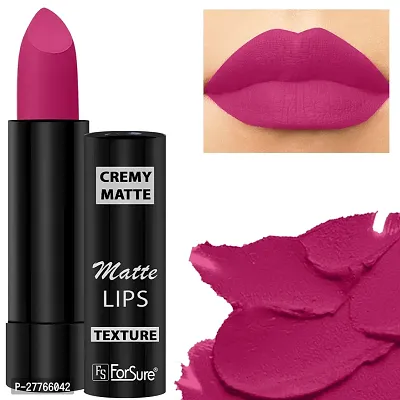 ForSure Cremy Matte Long Lasting Enriched With Vitamin E Lipstick- 3.5gm, Dark pink