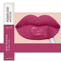 ForSurereg; Liquid Matte Lipstick Waterproof - Power Stay Lipstick combo of 4 (Upto 12 Hrs Stay) (Cherry Maroon, Pink Blush, Deep Brown, Peach Nude)-thumb4