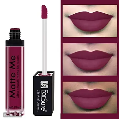 ForSure Matte Me Liquid Lipstick Non - Transferable Combo (Rich Pink, Royal Maroon, Pack of 2)-thumb2