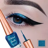 ForSure? Absolute Shine Liquid Glitter Eyeliner, Intense Color, Long Lasting, Glossy Texture (7 ml each) (Blue)-thumb4