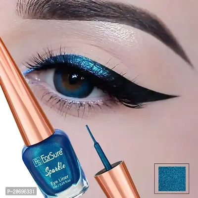 ForSure? Absolute Shine Liquid Glitter Eyeliner, Intense Color, Long Lasting, Glossy Texture (7 ml each) (Blue)-thumb5