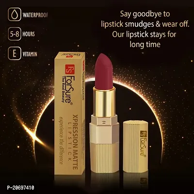 ForSure? Xpression Long Lasting Matte Finish Lipsicks set of 2 Different Colors Lipstick for Women Suitable All Indian Tones 3.5gm Each (Red Velvet-Cherry Red)-thumb5