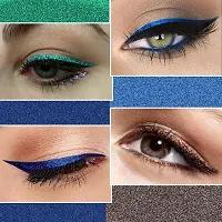 ForSure? Absolute Shine Liquid Glitter Eyeliner, Intense Color, Long Lasting, Glossy Texture Combo of 4 (7 ml each) (Pack of 4, Royal Blue, Turquoise Blue, Glitter Brown, Glitter Green)-thumb1