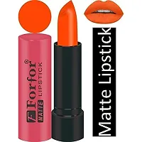 Forfor Combo of 5 Stylish Matte Lipstick (Orange, Hot Coffee, Magenta, Hot Pink, Light Coffee)-thumb1