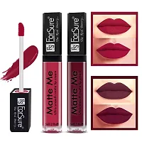 ForSure Matte Me Liquid Lipstick Non - Transferable Combo (Rich Pink , Ruby Red, Pack of 2)-thumb3