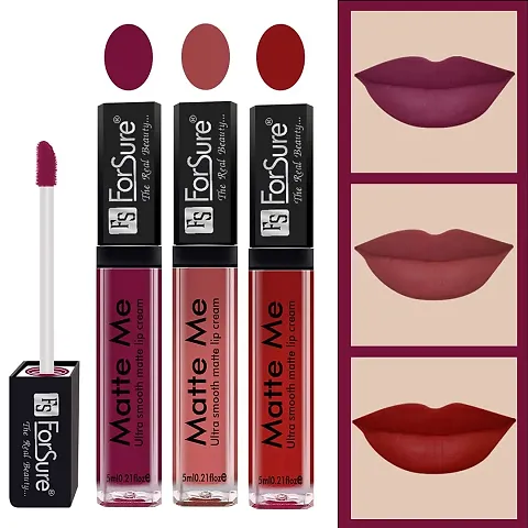 ForSure Matte Me Liquid Lipstick Non - Transferable Combo