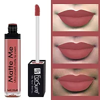 ForSure Matte Me Liquid Lipstick (Non Transferable) (Nude)-thumb4