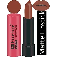 Forfor Combo of 5 Stylish Matte Lipstick (Orange, Hot Coffee, Magenta, Hot Pink, Light Coffee)-thumb2