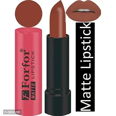 Forfor Combo of 5 Stylish Matte Lipstick (Orange, Hot Coffee, Magenta, Hot Pink, Light Coffee)-thumb3
