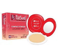 ForSure Compact Powder with Primer Effect, Kajal and Pack of 3 Forfor Matte Lipstick (Colour - Baby Pink, Cream Brown, Chocolate Brown)-thumb1