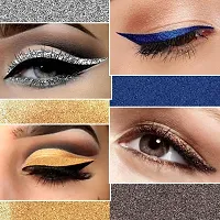 ForSure? Absolute Shine Liquid Glitter Eyeliner, Intense Color, Long Lasting, Glossy Texture Combo of 4 (7 ml each) (Pack of 4, Golden, Royal Blue, Glitter Brown, Silver)-thumb1