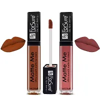 ForSure Matte Me Liquid Lipstick Non - Transferable Combo (Royal Maroon ,Magenta , Rust Brown , Nude, Pack of 4)-thumb2