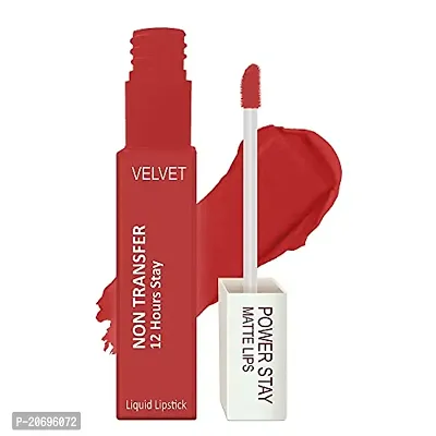 ForSurereg; Power Stay Velvet Matte Lipstick - Liquid (Upto 12 Hrs Stay) (ROSE RED-01)